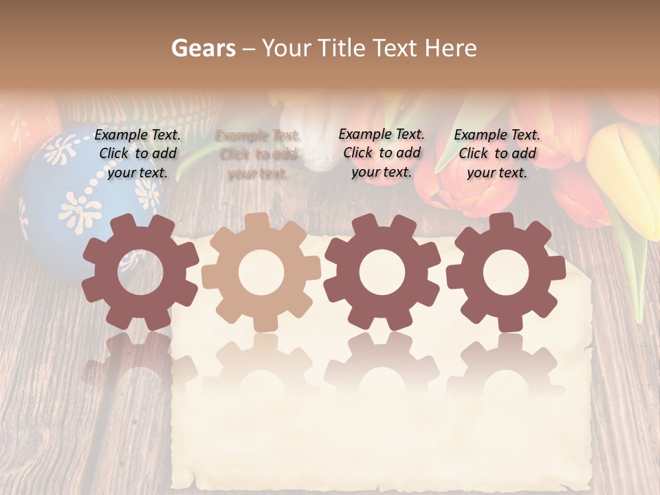 Empty Flower Anniversary PowerPoint Template