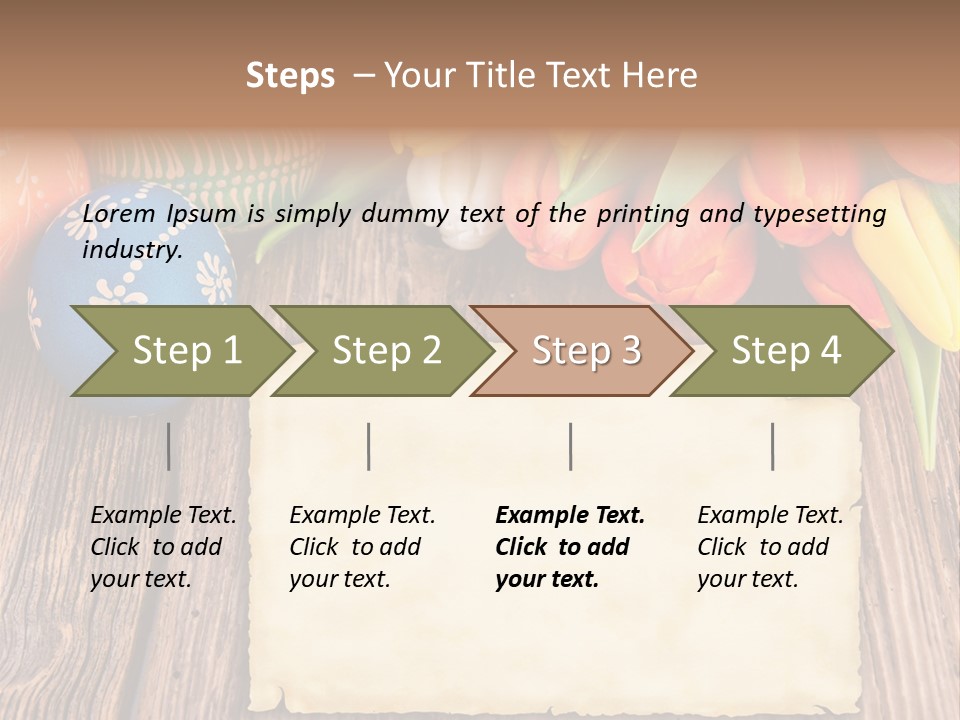 Empty Flower Anniversary PowerPoint Template