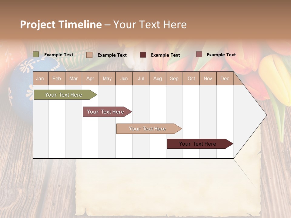 Empty Flower Anniversary PowerPoint Template