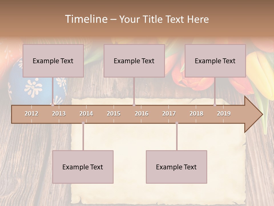 Empty Flower Anniversary PowerPoint Template