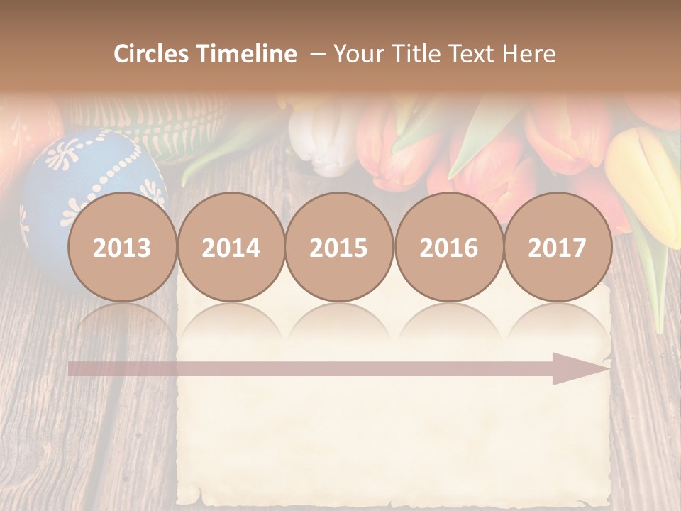 Empty Flower Anniversary PowerPoint Template