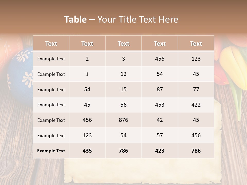 Empty Flower Anniversary PowerPoint Template