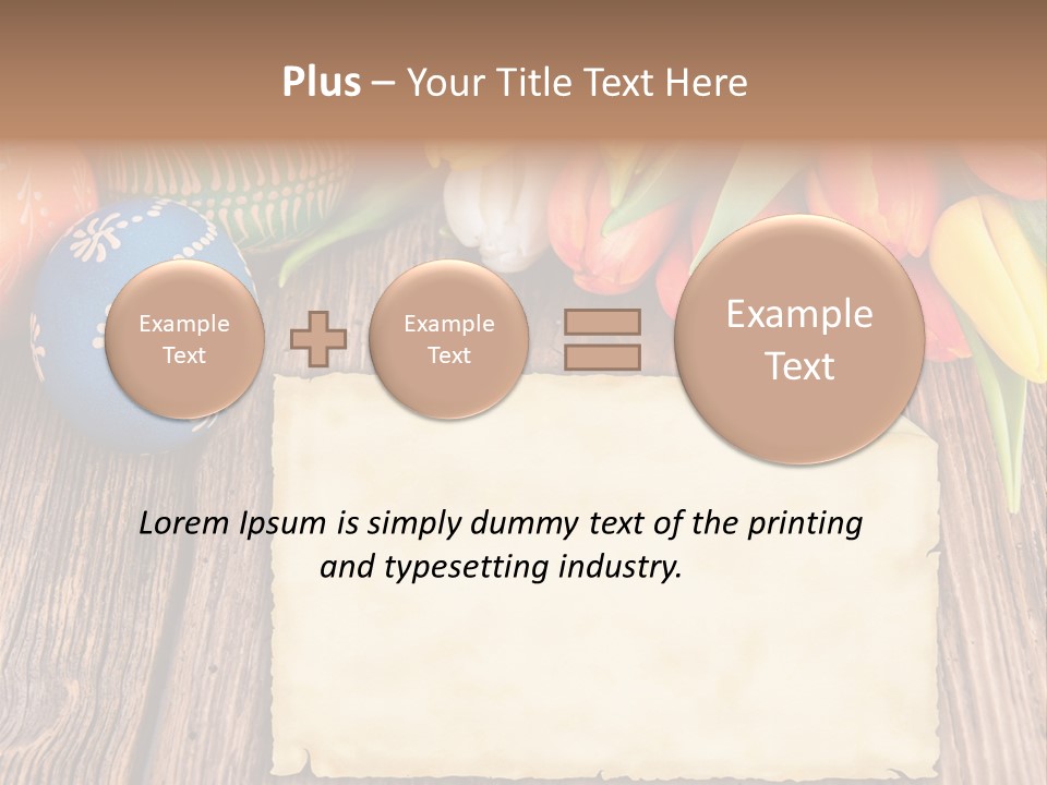 Empty Flower Anniversary PowerPoint Template