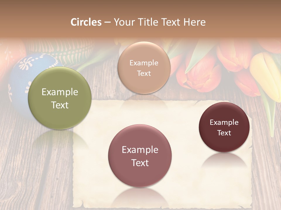 Empty Flower Anniversary PowerPoint Template