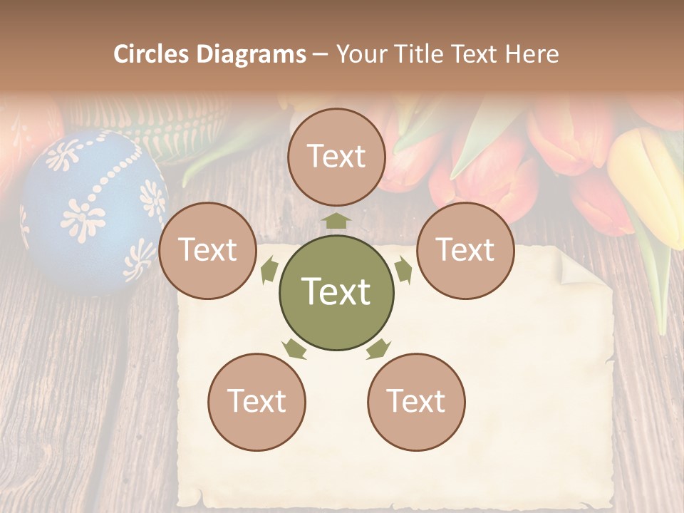 Empty Flower Anniversary PowerPoint Template