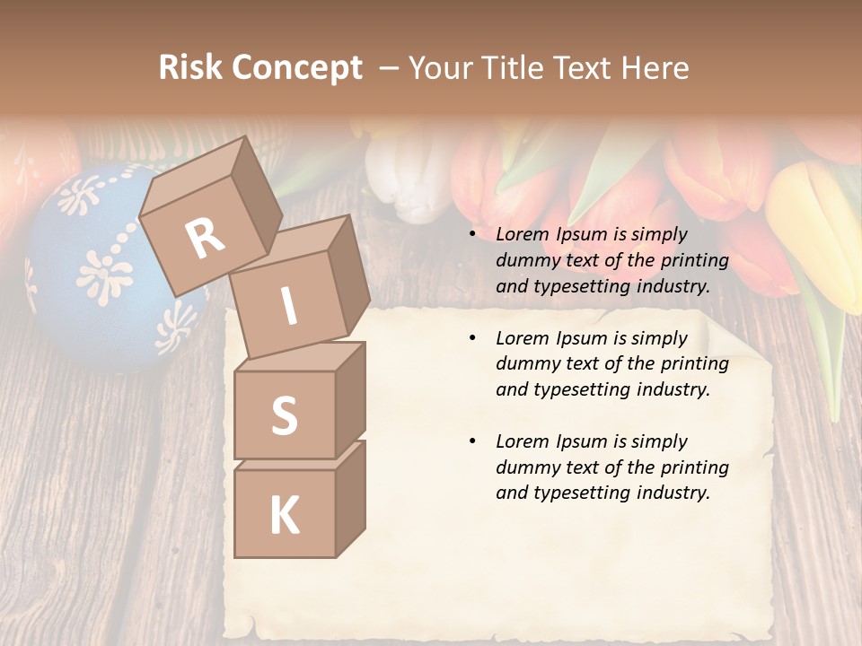 Empty Flower Anniversary PowerPoint Template