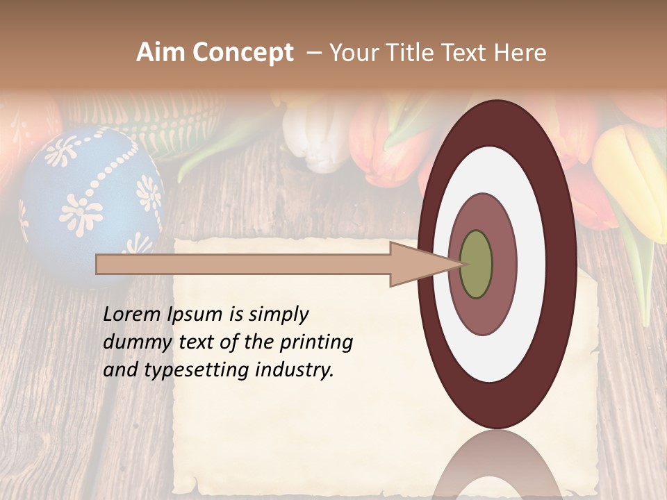 Empty Flower Anniversary PowerPoint Template