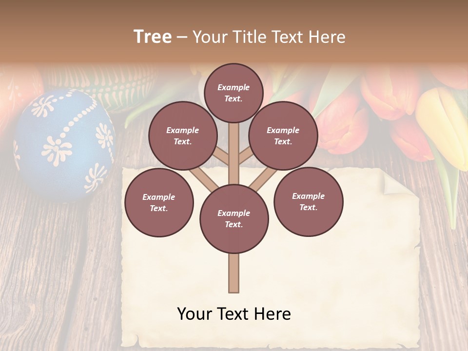 Empty Flower Anniversary PowerPoint Template