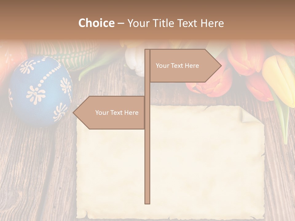 Empty Flower Anniversary PowerPoint Template