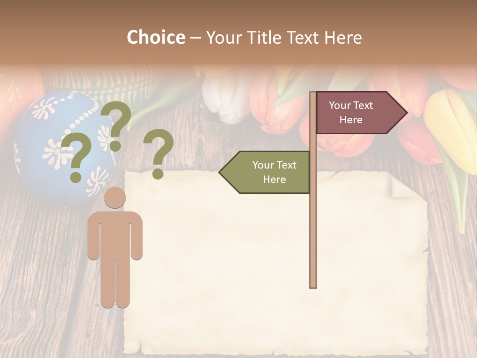 Empty Flower Anniversary PowerPoint Template