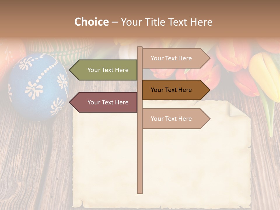Empty Flower Anniversary PowerPoint Template