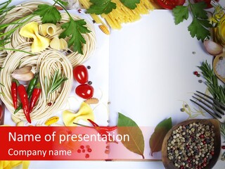 Text Vegetable Open PowerPoint Template