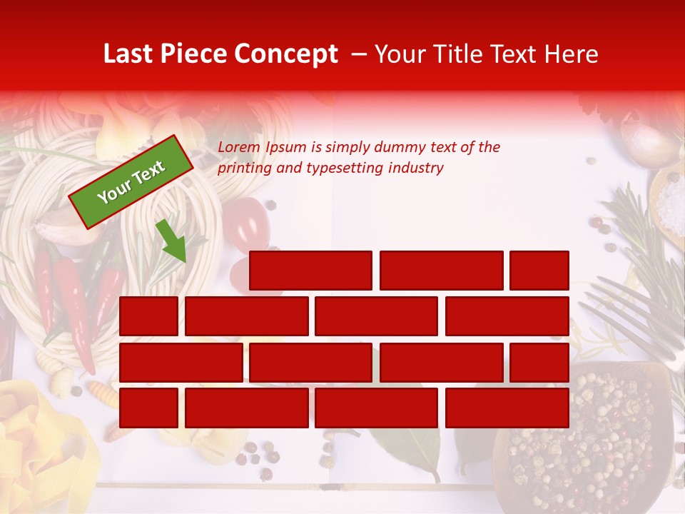 Text Vegetable Open PowerPoint Template