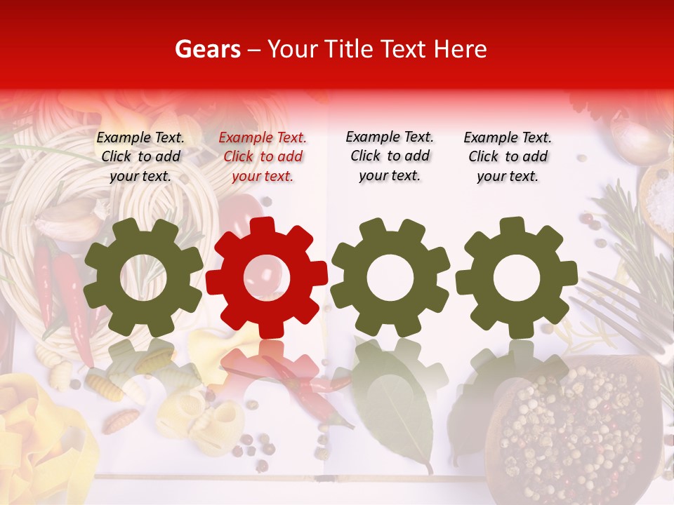 Text Vegetable Open PowerPoint Template