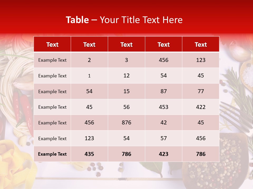 Text Vegetable Open PowerPoint Template