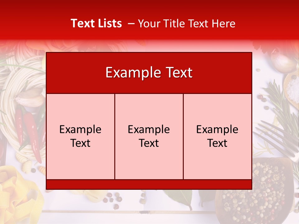 Text Vegetable Open PowerPoint Template