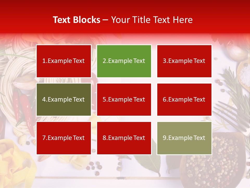 Text Vegetable Open PowerPoint Template