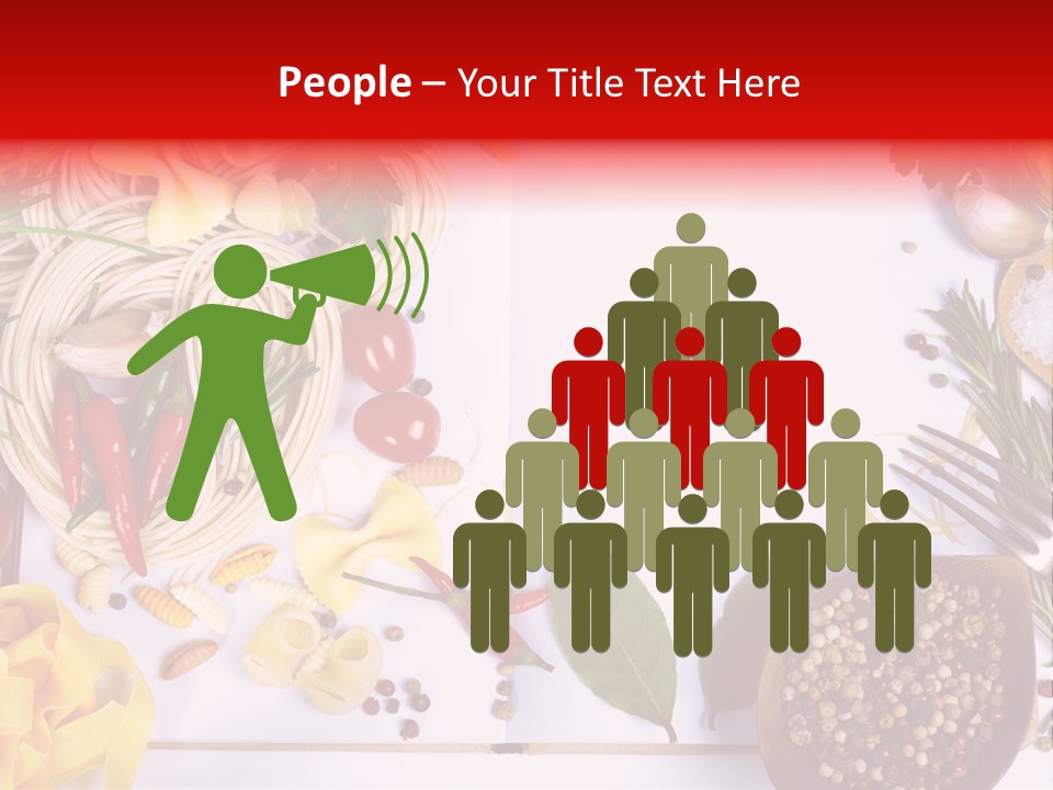 Text Vegetable Open PowerPoint Template