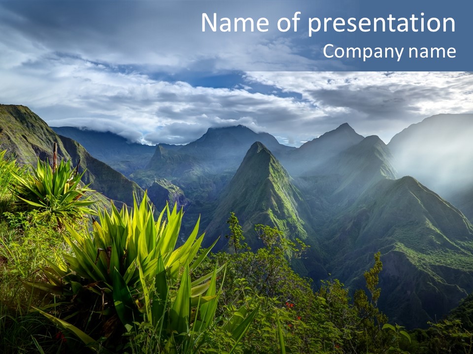 Summit Top Island PowerPoint Template