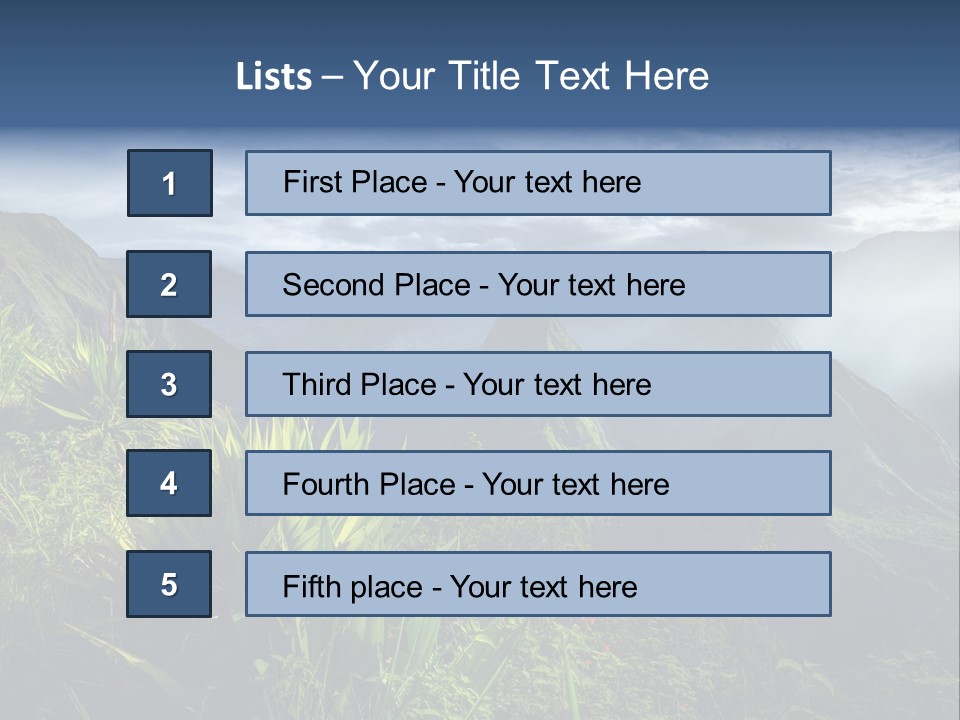 Summit Top Island PowerPoint Template