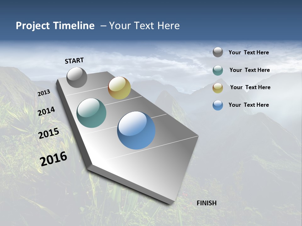 Summit Top Island PowerPoint Template