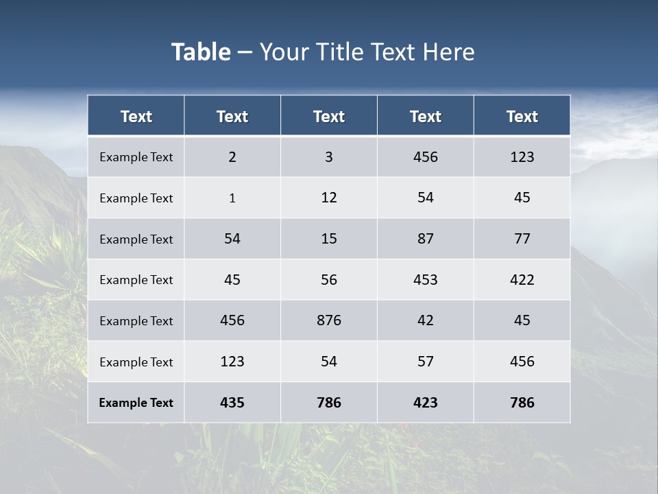 Summit Top Island PowerPoint Template