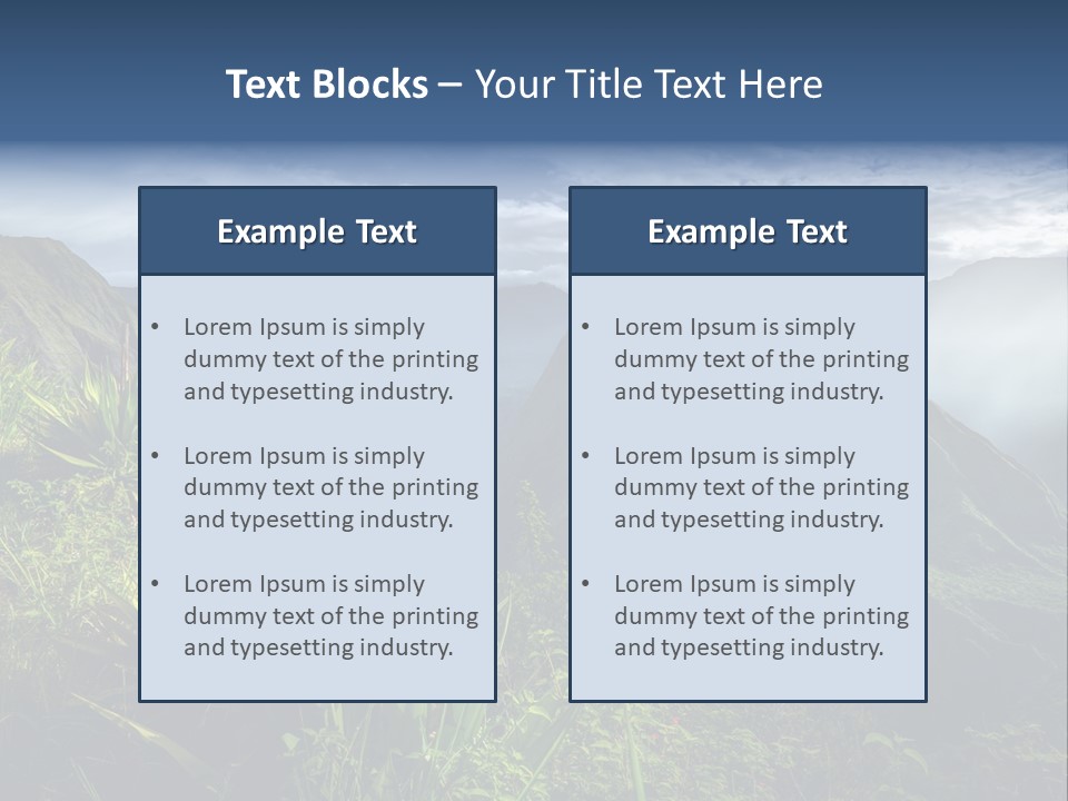 Summit Top Island PowerPoint Template