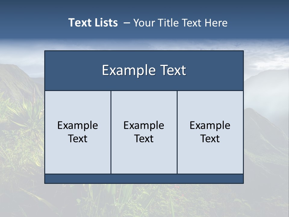 Summit Top Island PowerPoint Template