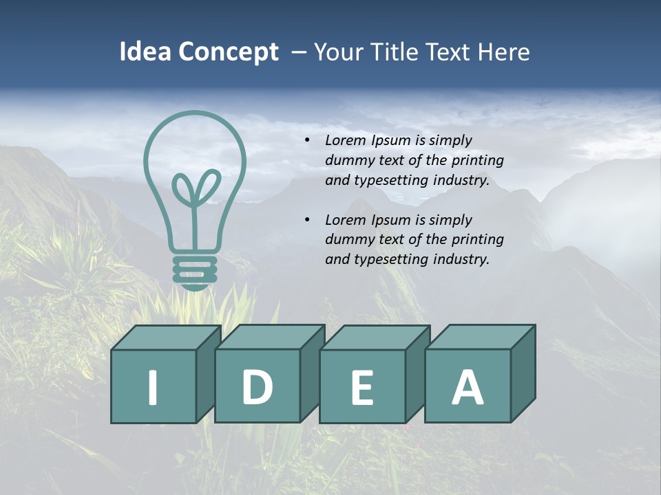 Summit Top Island PowerPoint Template