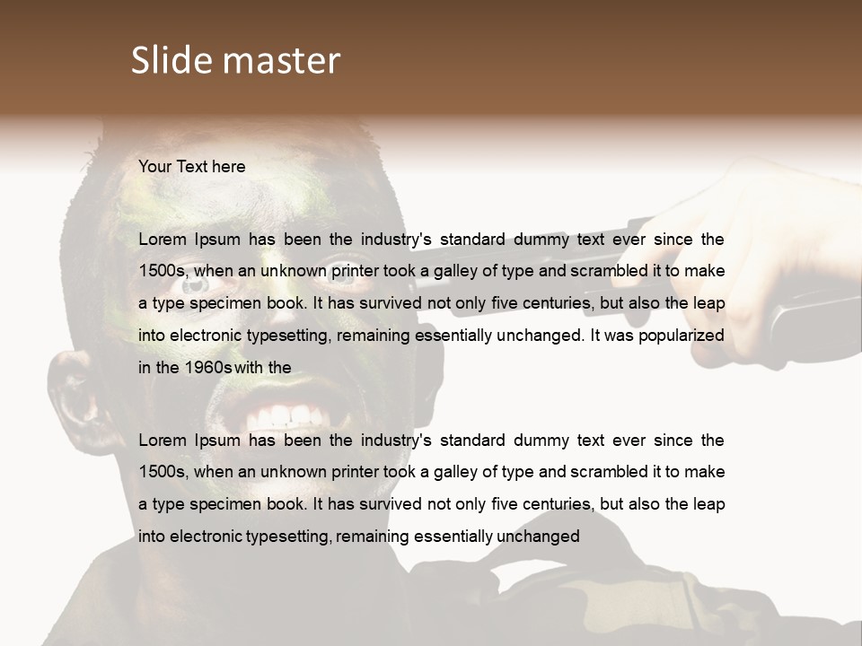 Kill Male Suicide PowerPoint Template