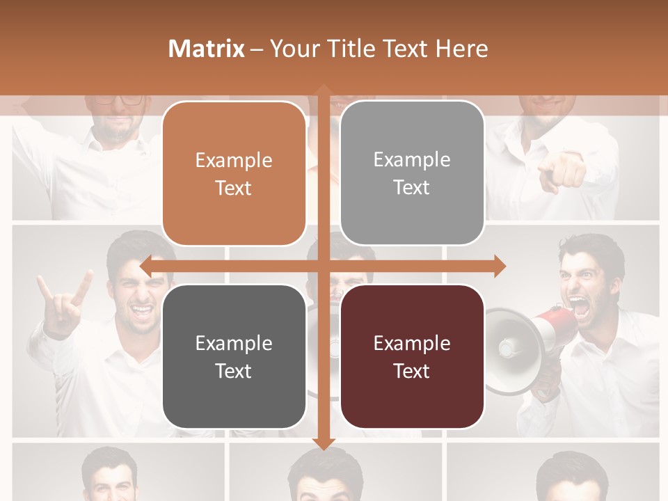 Shouting Speaking Human PowerPoint Template