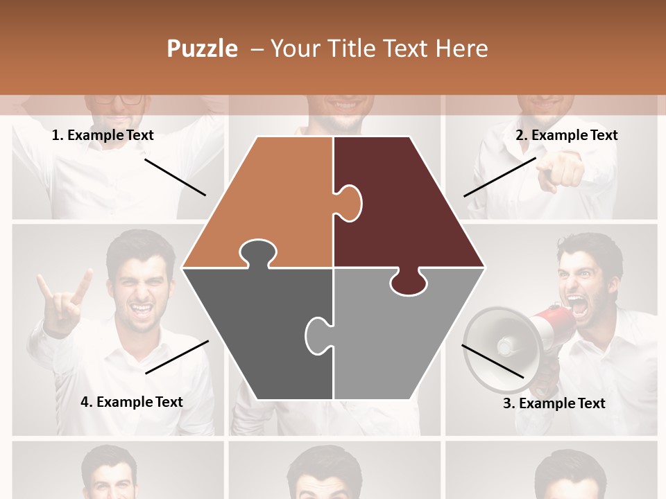 Shouting Speaking Human PowerPoint Template
