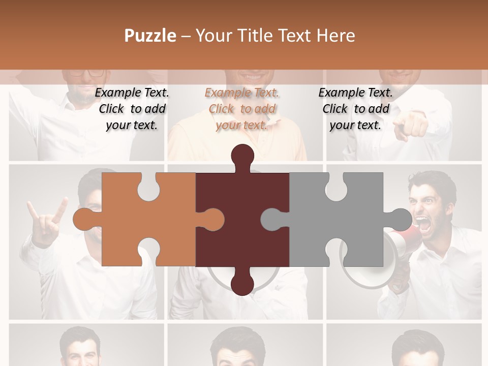 Shouting Speaking Human PowerPoint Template