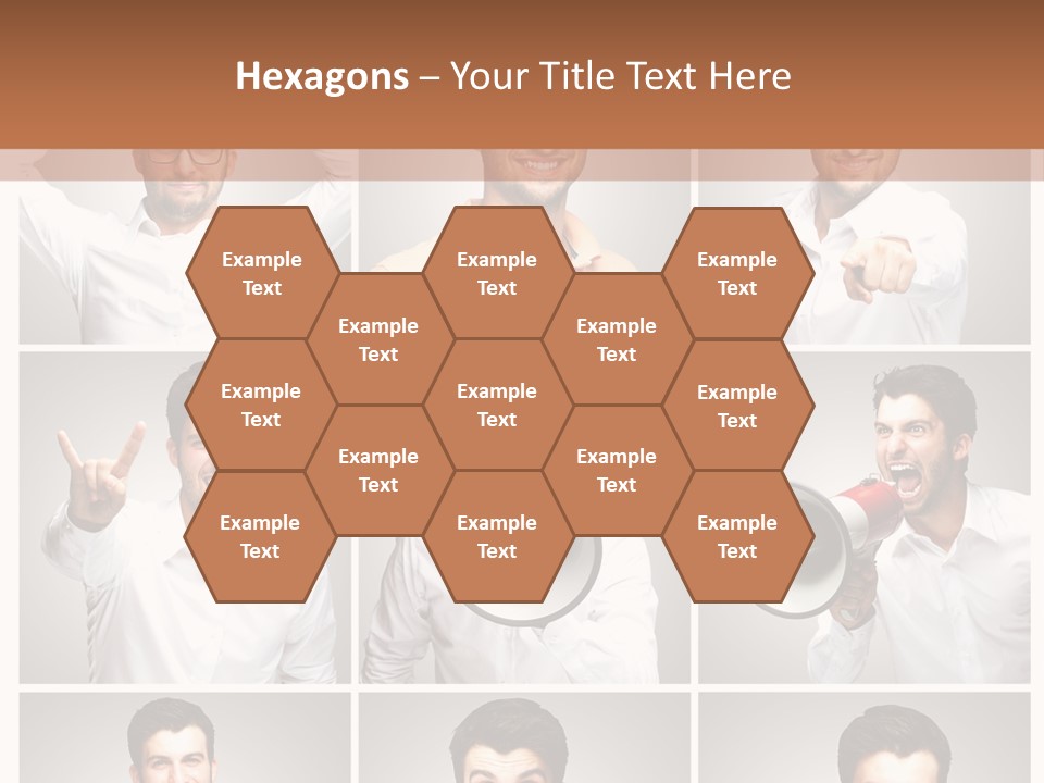 Shouting Speaking Human PowerPoint Template