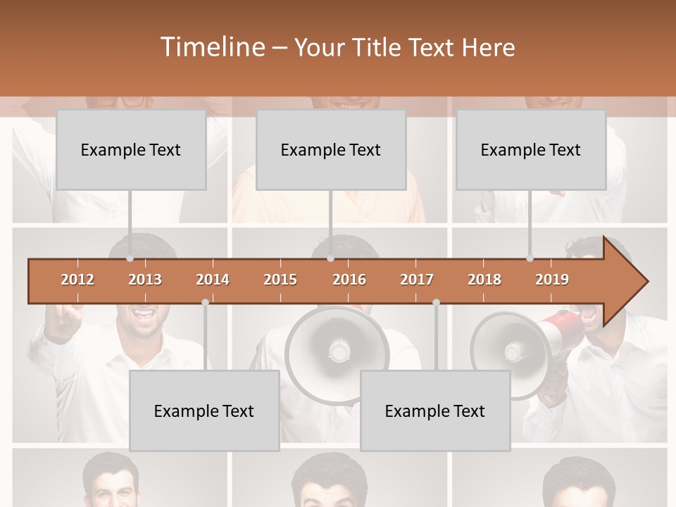 Shouting Speaking Human PowerPoint Template