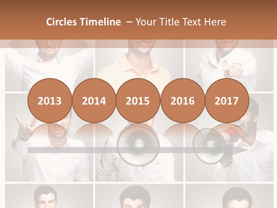 Shouting Speaking Human PowerPoint Template