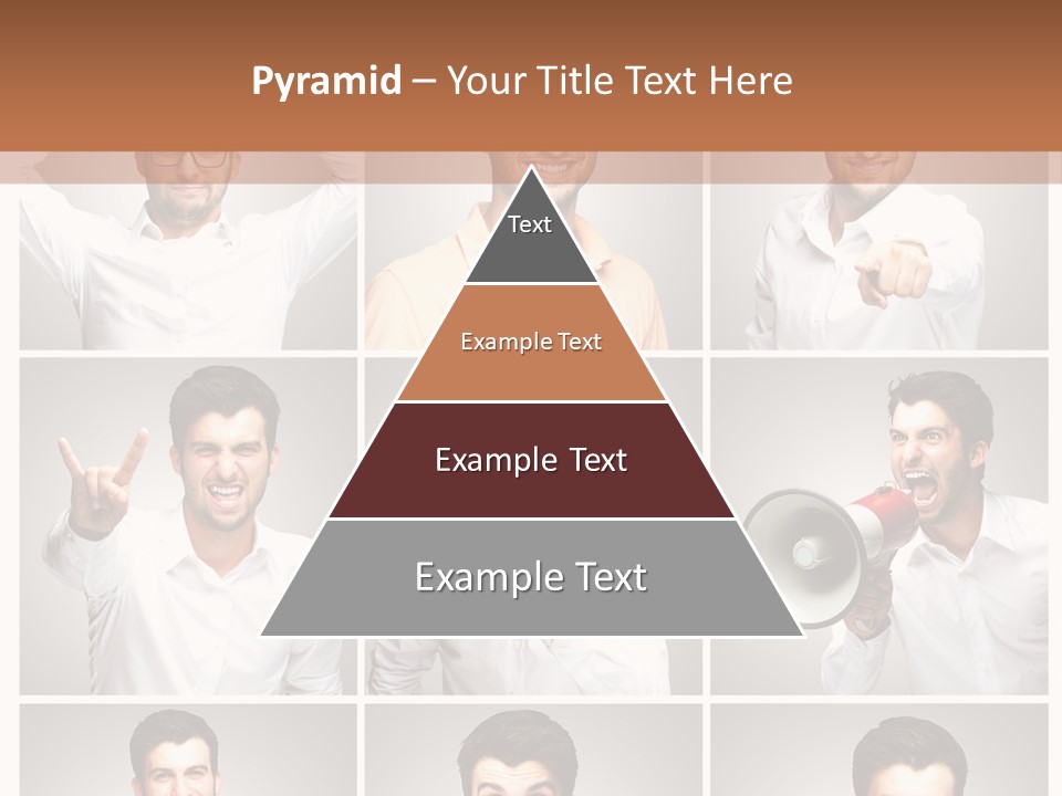 Shouting Speaking Human PowerPoint Template