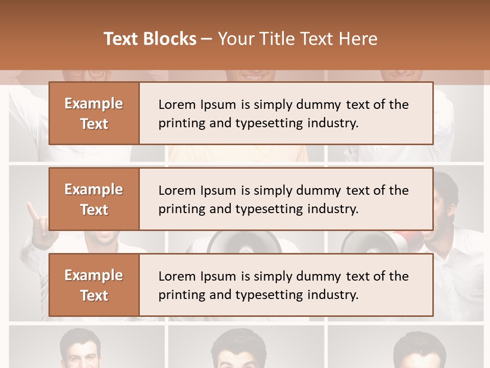 Shouting Speaking Human PowerPoint Template