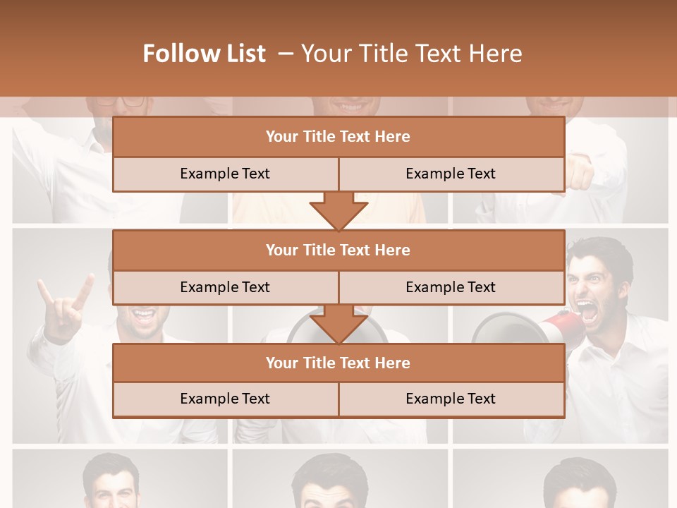 Shouting Speaking Human PowerPoint Template