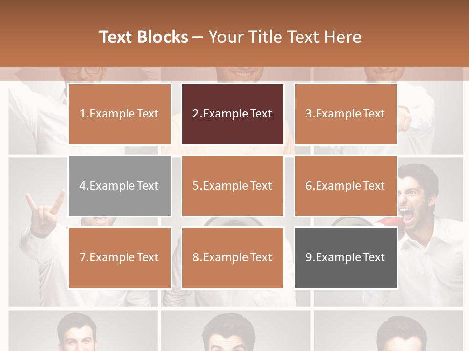 Shouting Speaking Human PowerPoint Template