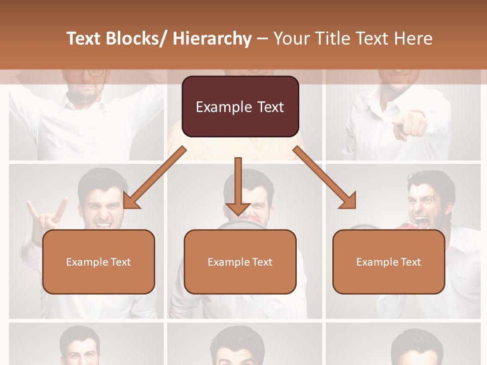Shouting Speaking Human PowerPoint Template
