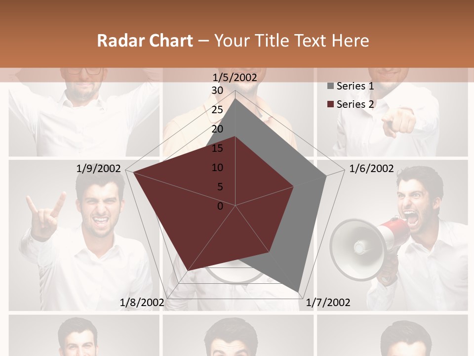 Shouting Speaking Human PowerPoint Template