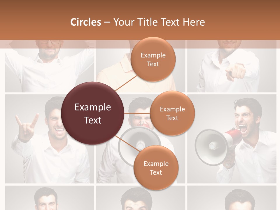 Shouting Speaking Human PowerPoint Template