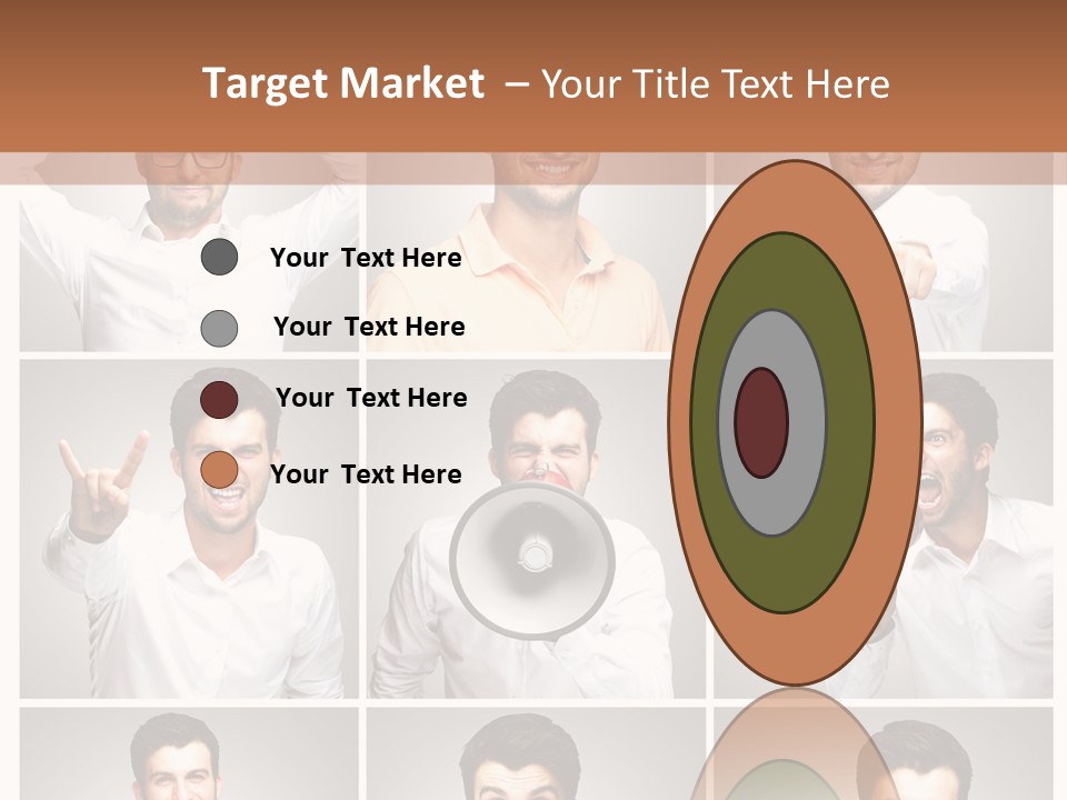 Shouting Speaking Human PowerPoint Template