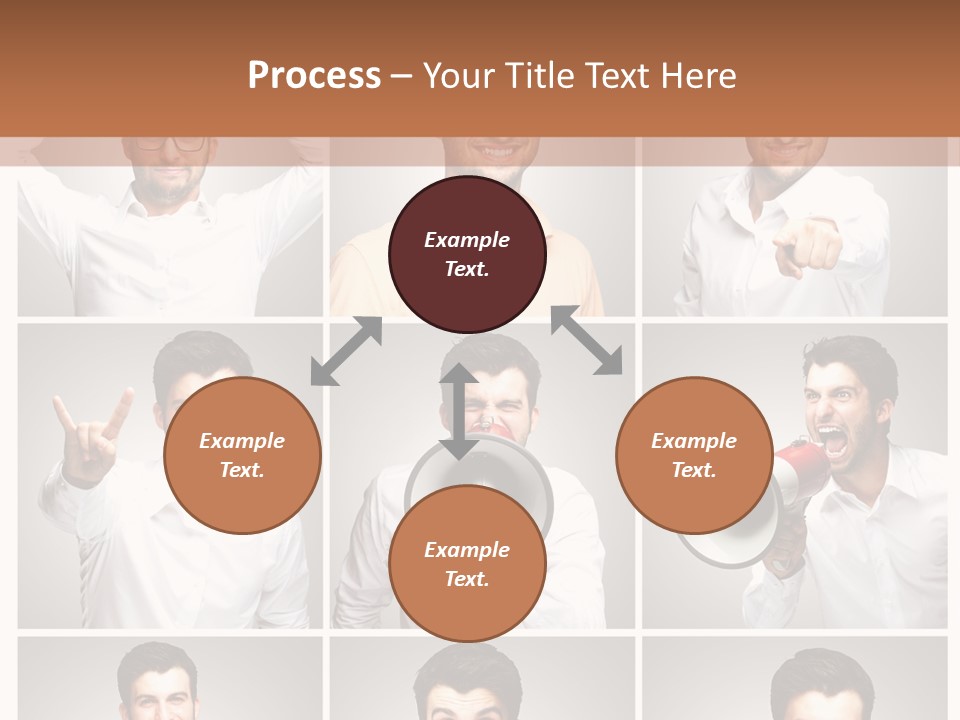 Shouting Speaking Human PowerPoint Template