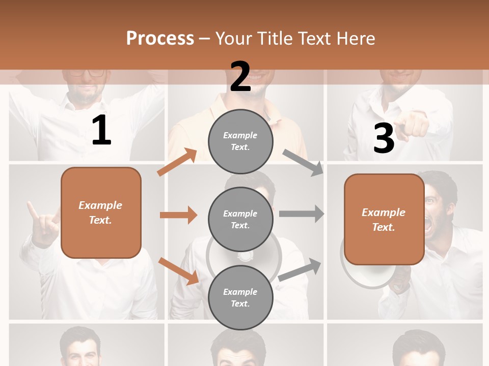 Shouting Speaking Human PowerPoint Template