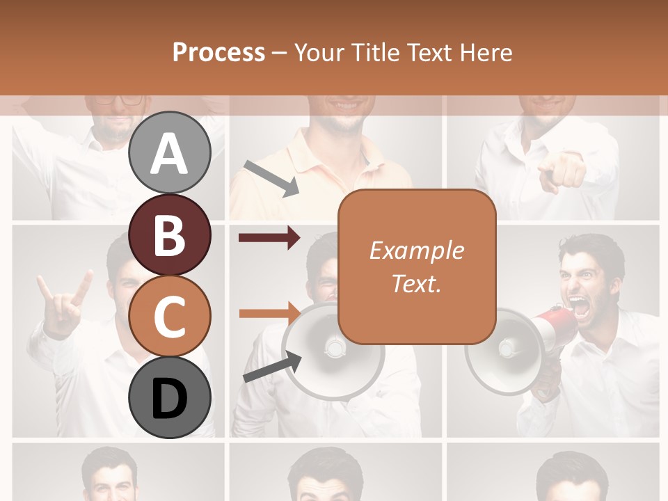Shouting Speaking Human PowerPoint Template