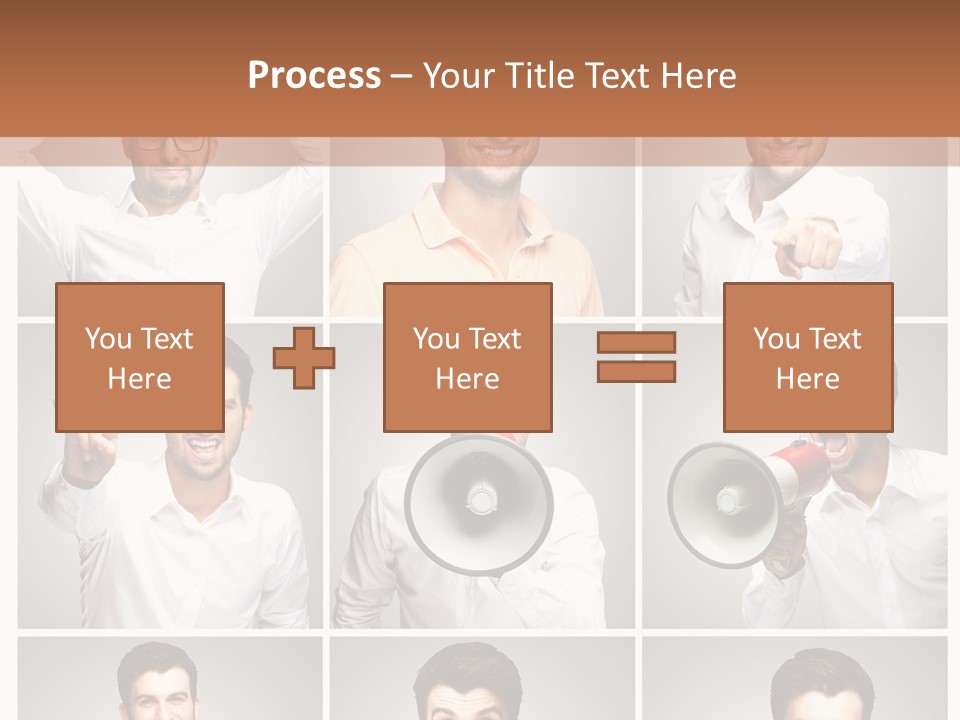 Shouting Speaking Human PowerPoint Template