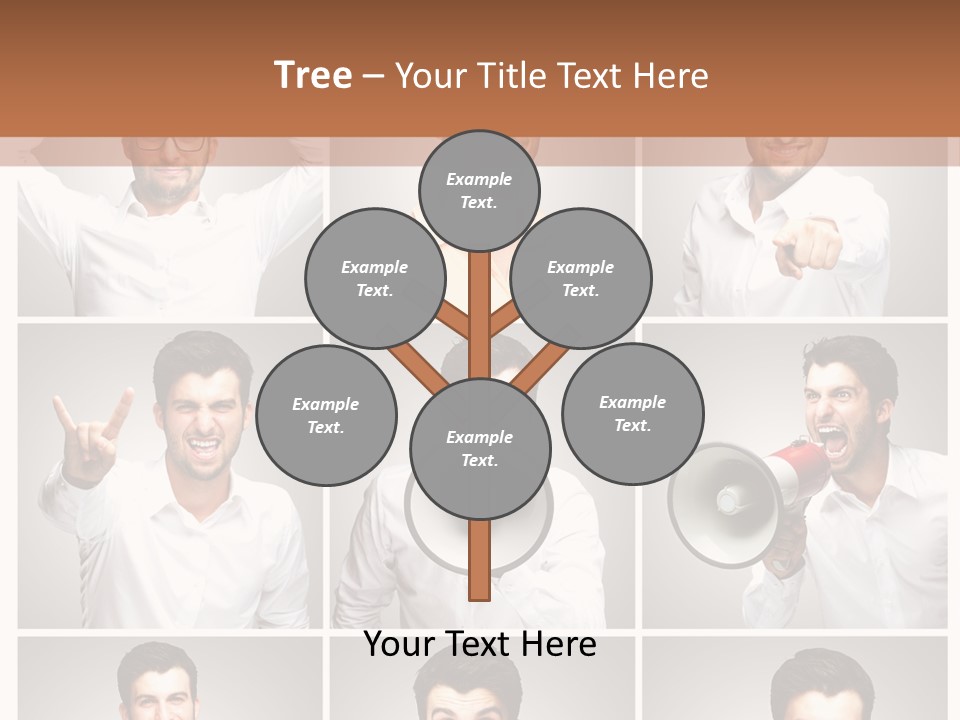 Shouting Speaking Human PowerPoint Template