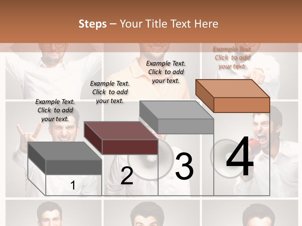 Shouting Speaking Human PowerPoint Template